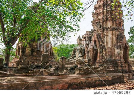 Buddha decay , THAILAND Ruins and Antiques at the  47069297