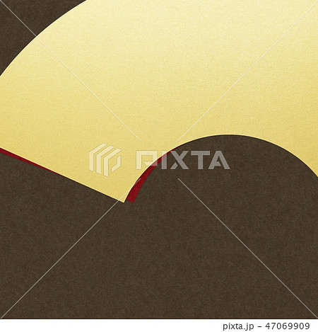 和 和柄 和風 背景 金箔 扇 茶色のイラスト素材