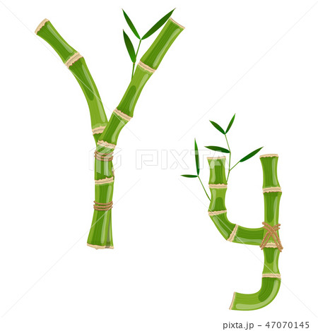 Bamboo letter Y Bamboo letter Y 47070145