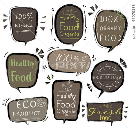 Set of banner ECO product, Natural, Vegan, Organic 47070338