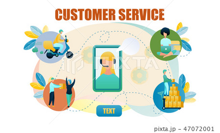 Banner Illustration Customer Service Online Store 47072001
