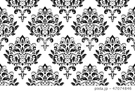Wallpaper in the style of Baroque. Seamless  47074846