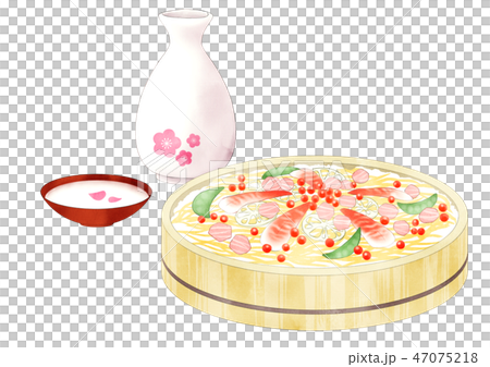 雛祭り食事 47075218