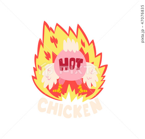 Hot chicken, rooster on fire, creative logo design template vector Illustration Hot chicken, rooster on fire, creative logo design template vector Illustration 47076835