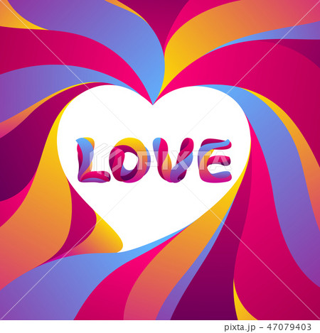 Happy Valentine Day greeting card. 47079403