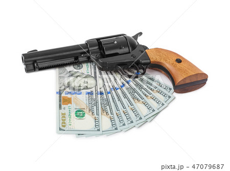 Gun and money 47079687