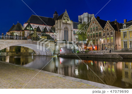 Gent cityscape - Belgium Gent cityscape - Belgium 47079690