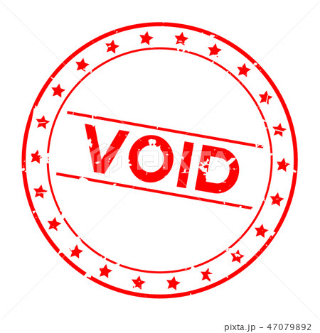 Grunge red void word round rubber seal stamp Grunge red void word round rubber seal stamp 47079892
