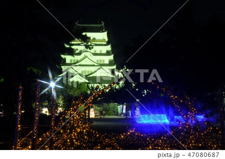 広島県福山城のあかり祭り 広島県福山城のあかり祭り 47080687