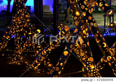 広島県福山城のあかり祭り 47080949