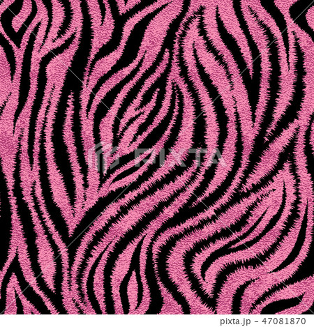 Seamless pink zebra skin pattern. Glamorous zebra skin print Seamless pink zebra skin pattern. Glamorous zebra skin print 47081870