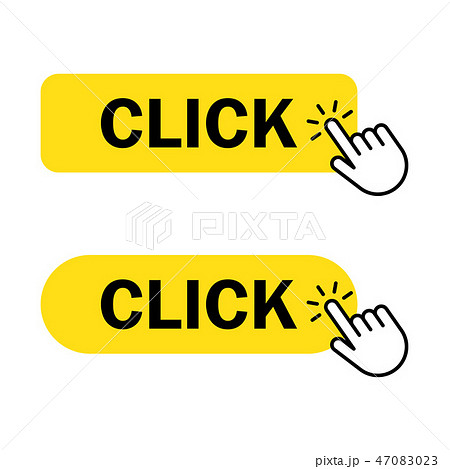 Click Button With Handのイラスト素材