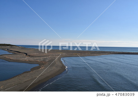 湘南大橋より　相模川河口 47083039