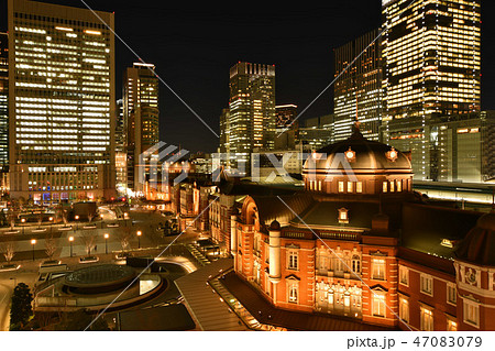 東京駅の夜景 東京駅の夜景 47083079