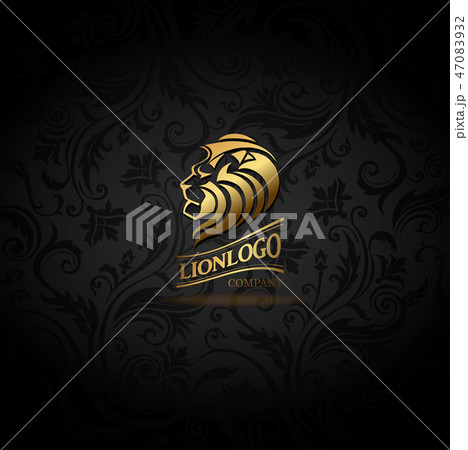 Emblem with golden Lion 47083932