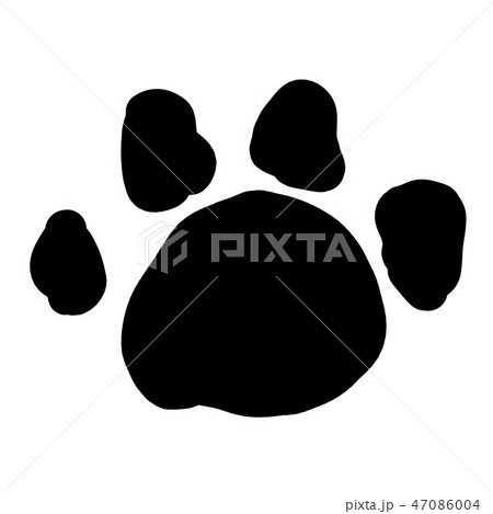 犬 足跡のイラスト素材