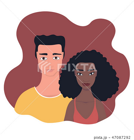 Multi Racial Mixed race couple Happy people Love Relationship concept Multi Racial Mixed race couple Happy people Love Relationship concept 47087292
