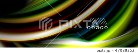 Color flow poster. Wave Liquid shape color background. Art design for your design 47089252