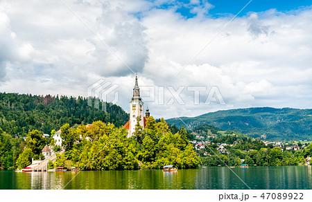 Church of the Assumption of Mary on Bled Island in Slovenia Church of the Assumption of Mary on Bled Island in Slovenia 47089922