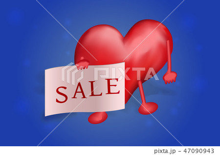 The figure of the heart holds in the hands 47090943