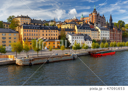 Stockholm. Houses on the waterfront. Stockholm. Houses on the waterfront. 47091653