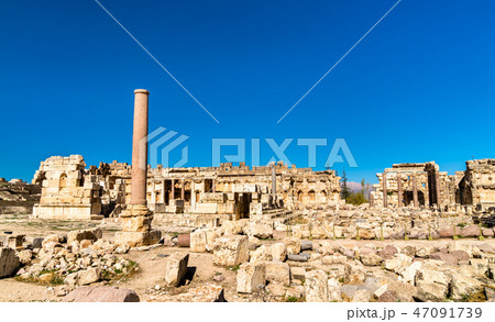 Great Court of the Jupiter Temple at Baalbek, Lebanon 47091739