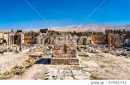 Great Court of the Jupiter Temple at Baalbek, Lebanon Great Court of the Jupiter Temple at Baalbek, Lebanon 47091741