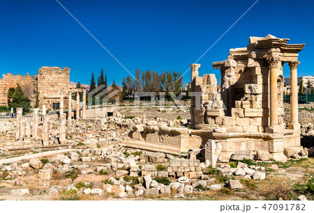 The temple of Venus at Baalbek, Lebanon The temple of Venus at Baalbek, Lebanon 47091782