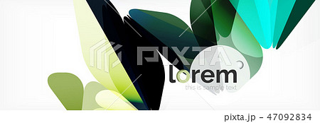 Vector colorful geometric triangle background, crystal banner design Vector colorful geometric triangle background, crystal banner design 47092834