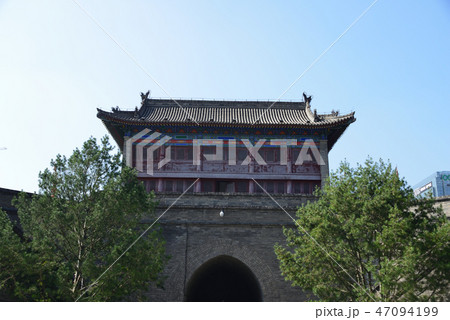 中国 西安 前門・城壁 中国 西安 前門・城壁 47094199