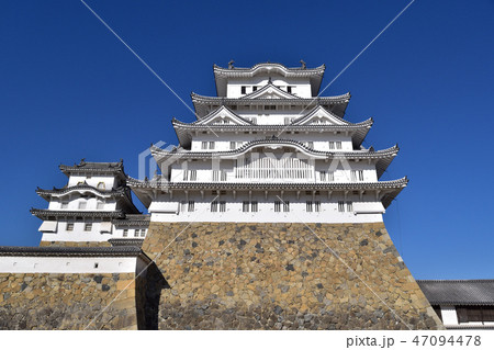 青空と姫路城 青空と姫路城 47094478