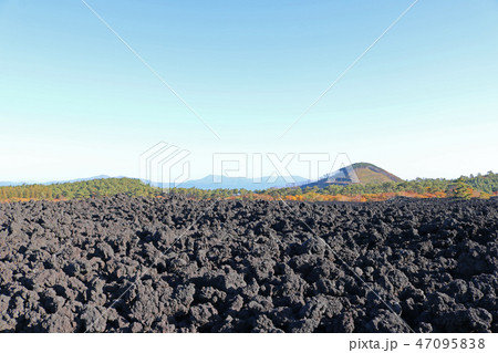 焼走り熔岩流、散策路から見える風景 焼走り熔岩流、散策路から見える風景 47095838