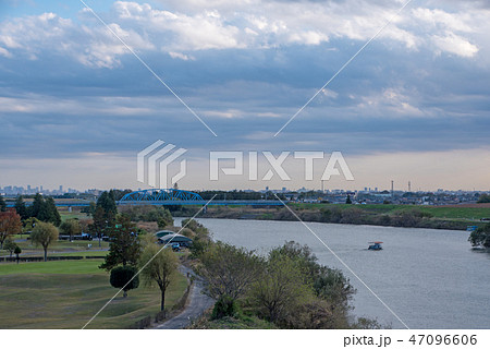 荒川上江橋より下流 東京方面 旧17号国道 荒川上江橋より下流 東京方面 旧17号国道 47096606
