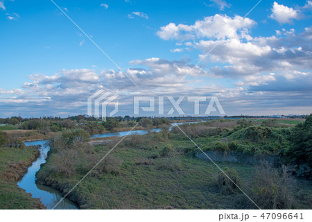 入間川　荒川上江橋より下流　東京方面　旧17号国道 47096641