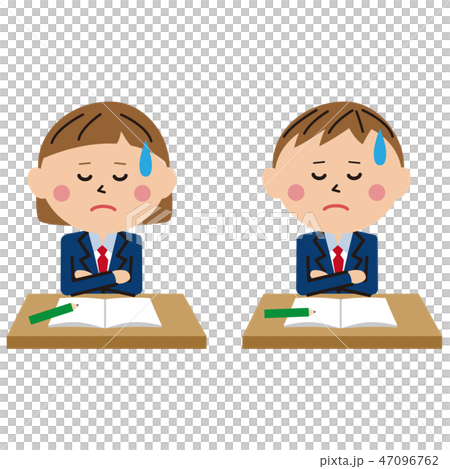 I'm having trouble studying at a desk with a girl in a pop school uniform I'm having trouble studying at a desk with a girl in a pop school uniform 47096762