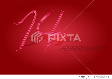 The inscription on February 14, the thumb on a red 47096824