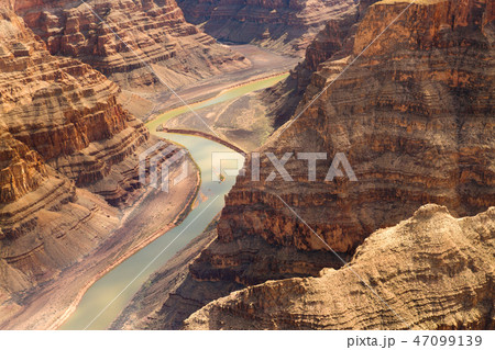 view of grand canyon cliffs and colorado river view of grand canyon cliffs and colorado river 47099139