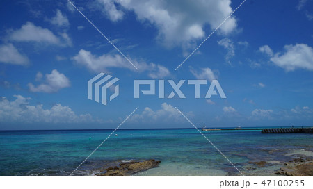 Mexico,Cozumel Summer 青い海と青空 47100255