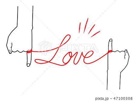 Red Thread Illustration Simple 01 Stock Illustration