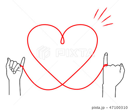 Red Thread Illustration Simple 03 Stock Illustration