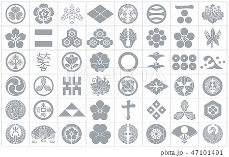 武将家紋銀枠 47101491