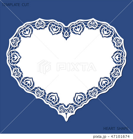 Greeting card with openwork border, paper doily  47101674