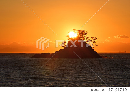 松島の夕日 47101710