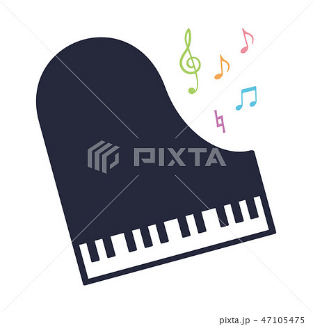 素材 楽器 ピアノ 4のイラスト素材