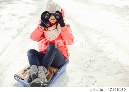 girl in a forest girl in a forest 47108120