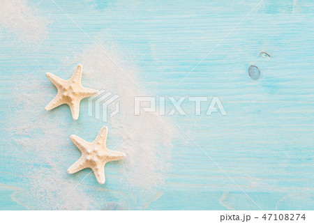 Starfishes and sea sand 47108274