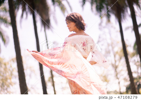 Caucasian Female Tourist in Malaysia 47108279