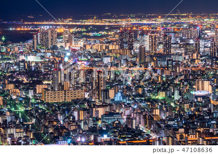 《東京都》東京の夜景・江東区方面《江東区方面》 《東京都》東京の夜景・江東区方面《江東区方面》 47108636
