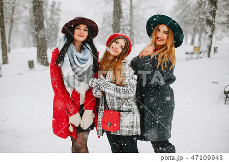 girls in winter girls in winter 47109943