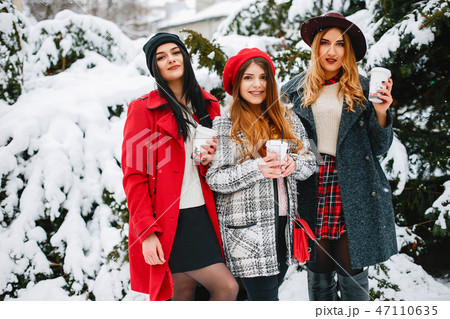 girls in winter 47110635